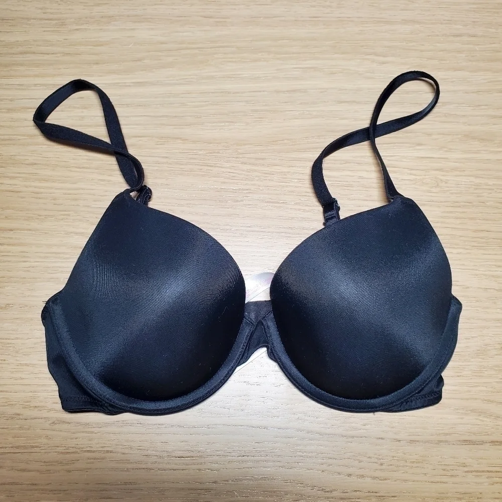 PINK Black Bra